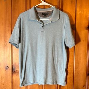 Banana Republic, Luxury Touch Polo, Light Blue, Size Large